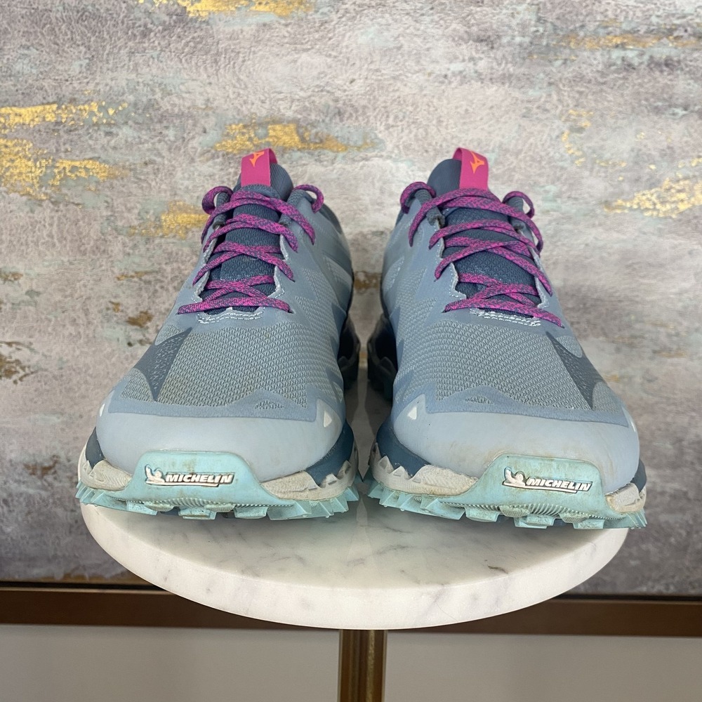 Mizuno Wave Mujin 9 Shoes Womens Size 10 Blue Trail Running Athletic Sneakers - Picture 4 of 12